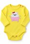 3-Piece Baby Bodysuit Set, 100% Cotton, Long Sleeves, Snap Fasteners - 2