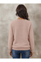 Women's long sleeve crew neck knit blouse - 3