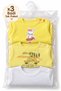 3-Piece Baby Bodysuit Set, 100% Cotton, Long Sleeves, Snap Fasteners