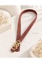 Suede Leather Women's Trouser Belt with United Ring Buckle, Jacket Belt, Dress Belt, Shirt Belt - 2