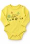 3-Piece Baby Bodysuit Set, 100% Cotton, Long Sleeves, Snap Fasteners - 3
