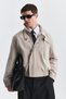 Asymmetric Collar Coat - 2