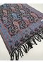 Women's Cashmere Textured Shoulder Shawl and Scarf Royal Paisley Embroidered Patterned Soft Textured Fringed 70 X2 00 cm - 3