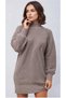 Una Fiaba Mink Women's Half Fisherman Knitwear Knitted Dress - 6