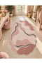 Eta Pastel Wavy Abstract Pattern Modern Woven Base Decorative Carpet Eta4390 - 2