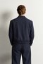 Men's Lined Double Zipper Crop Jacket and Baggy Pants Two-Piece Set - 4
