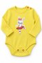 3-Piece Baby Bodysuit Set, 100% Cotton, Long Sleeves, Snap Fasteners - 3