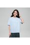 تي شيرت نسائي مطرز من القطن بملمس سائل