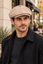 Men's Italian Style Plaid Patterned Cap Hat with Elastic Back - 6