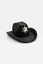 Black Sheriff Badge Children's Cowboy Hat - 2