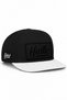Hustle Black Logo White-Black Hip Hop Hat