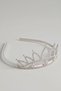Girl's Crown with White Lotus and Daisy Figures - 2