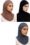 3 Pieces Hijab 2 Pieces Lycra Fabric