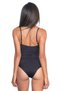 Black Patterned Body Corset - 3