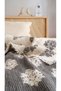 100% Cotton Damask Patterned Fringed Muslin Quilt & Bedspread Double Size (220X240 cm) – Thinly Filled for All Seasons - 4