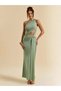 Rochie maxi, verde - 2