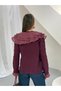 Chiffon Flounce Collar Gold Button Openwork Knitwear Cardigan 1108 - - 6