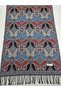 Women's Cashmere Textured Shoulder Shawl and Scarf Royal Mosaic Embroidered Pattern Soft Textured Fringed 70 × 200 cm - 4