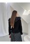 Chiffon Flounce Collar Gold Button Openwork Knitwear Cardigan 1108 - - 6