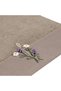 Arwa bamboo floral embroidered hand towel dark beige 50x90 dark beige - 3