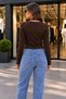 Women's Sandy Fabric Lace Detailed Blouse Cty-Çtn-3055 - 3