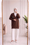 Sabifeza Sunstone Cold Rope Cardigan-Sy3362 Brown