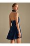 Rochie mini, albastru - 2