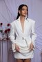 Rochie sacou albă MONEA - 3