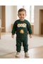 Car Embroidered Baby Boy Set 3 Threaded 100% Cotton 6-9-12-18-24 Months Top and Bottom 2-Piece Baby Boy Set Winter Baby Set - 2