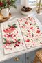Cherry Celebration Cocktail Cherry Pink Cream Bow Christmas Patterned 2-Piece Kitchen Towel Set 35X55 - 3