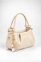 Women's Jasmine Mink Faux Leather Drawstring Knot Handle Mini Hand and Shoulder Bag with Star Accessories