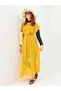 Beach Dress with Frilly Pattern - Mustard - 3