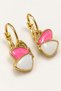 Women's Butterfly Figured Stone Gold Earrings – Hypoallergenic Stylish Elegant Butterfly Earrings - 3