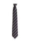 Grey Striped Black Classic Tie – 8 cm Wide - 7