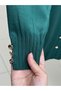 Sabifeza Güneş Taşlı Soğuk İp Hırka-Sy3362 Emerald Green - 5