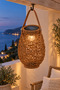 Solara Solar Powered Solar Led Wicker Lantern – Bohemian Design Decorative Garden, Balcony, Terrace, and Outdoor Lighting Lamp - 5