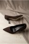 Gives Women's Stiletto Thin Heels Matte Satin - 3