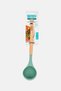 Silicon Wood Handle Soup Ladle, Sage Green