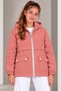 Girl's Hooded Pocketed Lined Seasonal Basic Raincoat