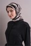 Tivil Pure Silk Scarf 9629 02 Mink Zebra Pattern