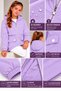 Girl's Hooded Pocketed Lined Seasonal Basic Raincoat - 6
