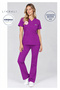 R O N D a – Ebe Forması High Waist Spanish Trotting Bat Sleeve Medical Uniform Scrubs Set Compliant with New Regulation - Byzantium Purple Logo
