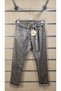 Italian Trousers with Leather Look and V Buckle Belt