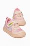 Şirinbebe Orthopedic Baby Girl First Walk Shoes Pink Velcro Star