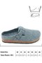 Men's Winter Felt Cork Sole Single Buckle Adjustable Comfortable Sole Home Garden Slippers - 4