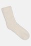 Women One Pair Textured Crew Socks, Off White - 2
