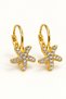 Lotus Flower Rose Heart Star Figured Stone Gold Earrings for Young People and Children – Non-Allergenic Stylish Elegant Earrings