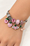 Children's Boy Fruit Figured Charm Steel Bracelet – Small Size Tarnish-Resistant Stainless Steel Strawberry Cherry Themed Bracelet - 2