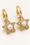 Lotus Flower Rose Heart Star Figured Stone Gold Earrings for Young People and Children – Non-Allergenic Stylish Elegant Earrings - 3