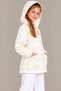 Girl's Hooded Pocketed Lined Seasonal Basic Raincoat - 5